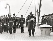 Admiral Nulton being read in, 1929